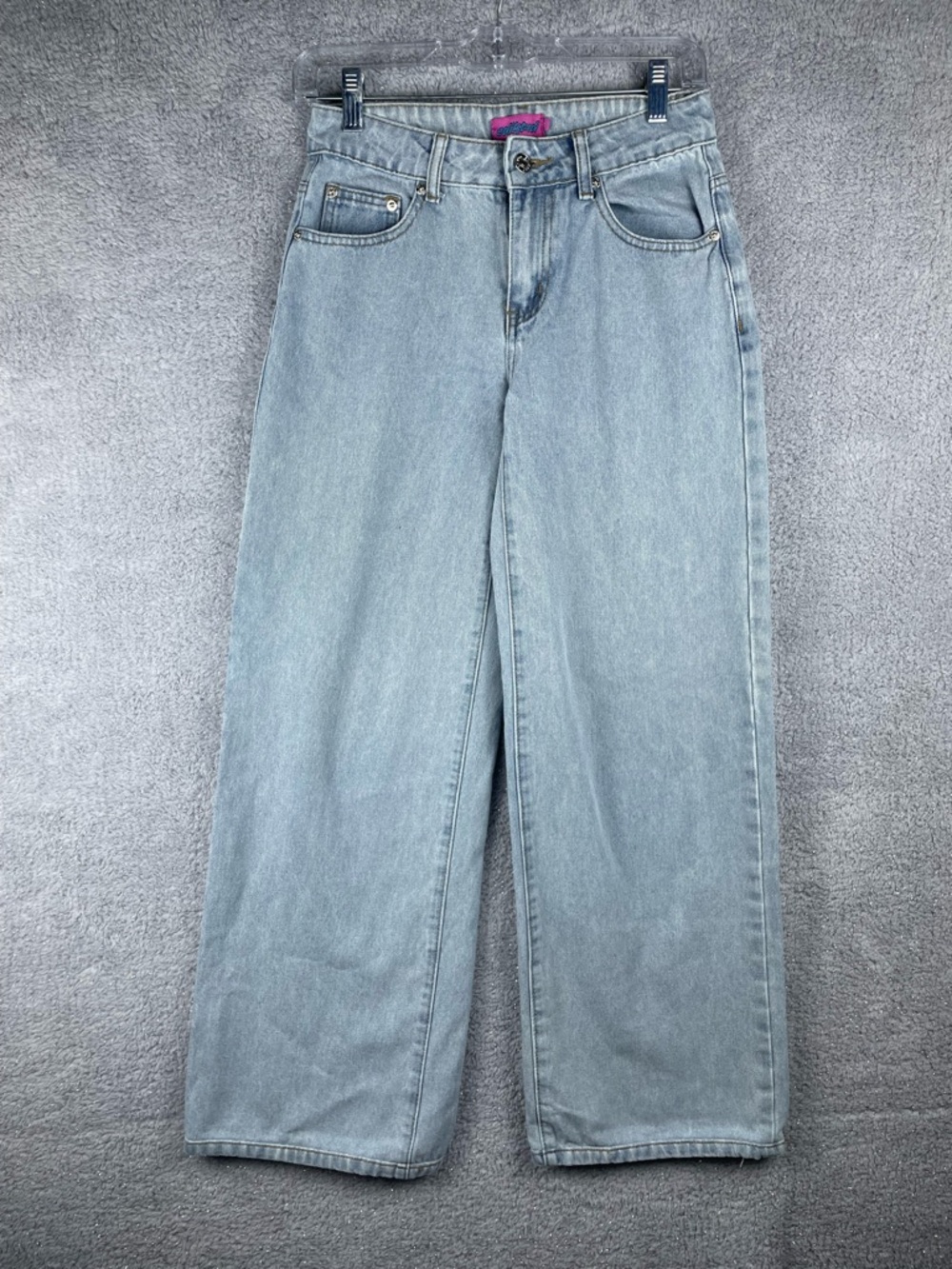 Edikted Light Blue Straight Leg Jeans